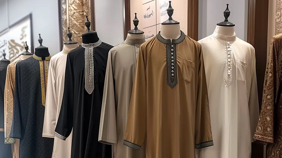 Al-Dar Apparel Thobes on Mannequins